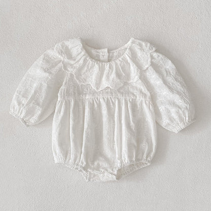 【BABY&KID】ラウンドネック刺繍ロンパース、ワンピースSK107920