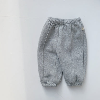 【BABY】無地厚手フリースパンツSK100821