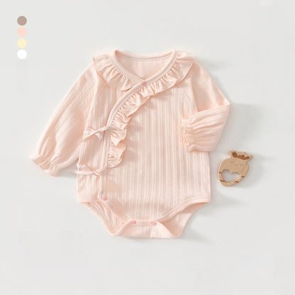 【BABY】北欧風フリルやわらかロンパースSK102613