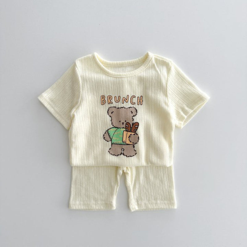 【BABY】夏新作 キャンディカラープリントセットアップSK081718