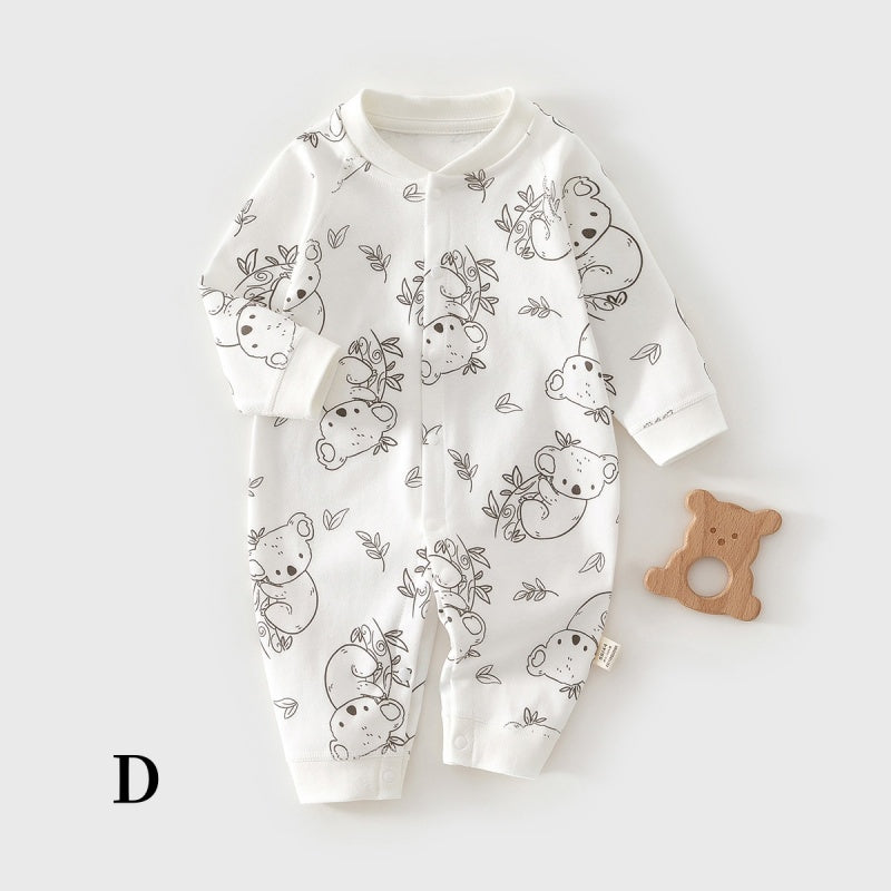 【BABY】北欧風どうぶつ柄カバーオールSK104413
