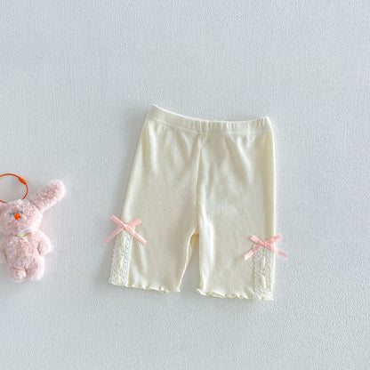 【BABY&KID】夏新作 レース切替Tシャツ&ショートパンツSK105116