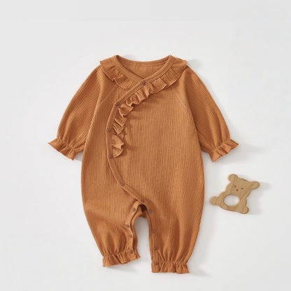 【BABY】北欧風フリルやわらかカバーオールSK102611