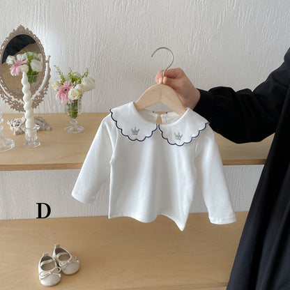 【BABY】襟付き刺繍長袖TシャツSK092314