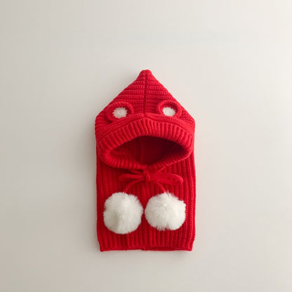【HAT】クマ耳ポンポン帽子SK102438