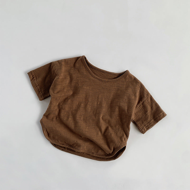 【BABY&KID】夏新作 無地コットンTシャツSK080804