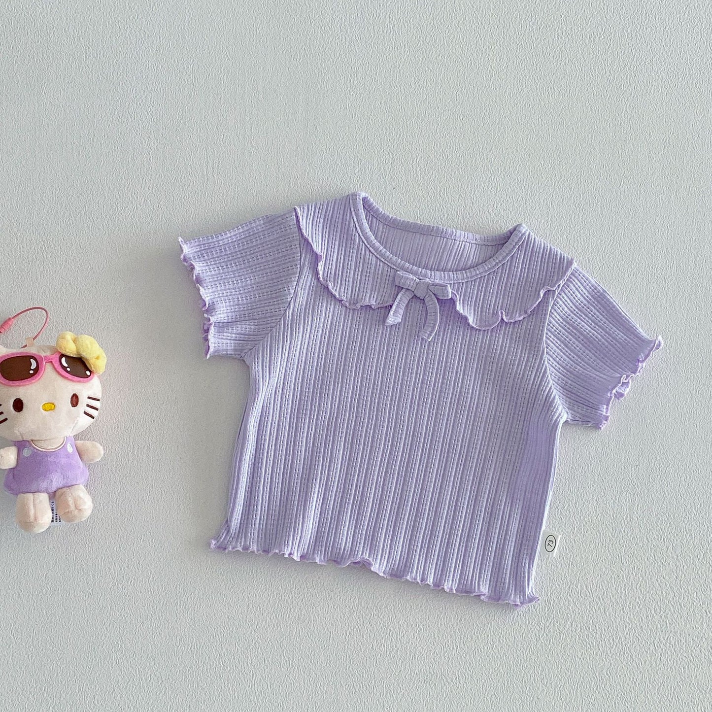 【BABY&KID】夏新作 丸襟無地TシャツSK105108