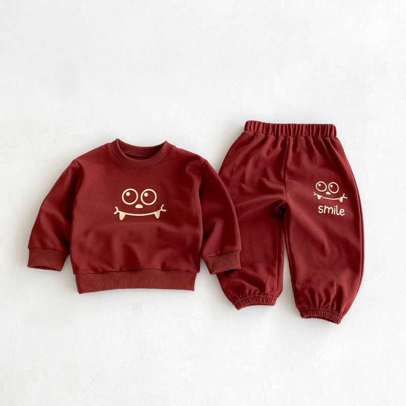 【BABY&KID】英字カジュアルセットアップSK092934