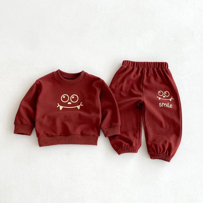【BABY&KID】英字カジュアルセットアップSK092934