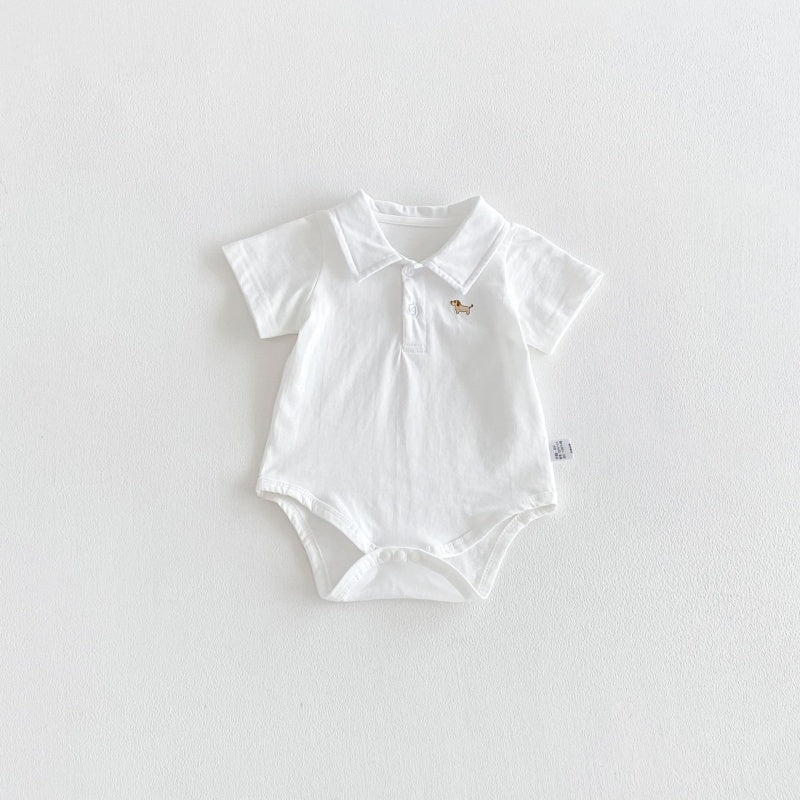 【BABY】夏新作カートゥーン刺繍ロンパースSK106517