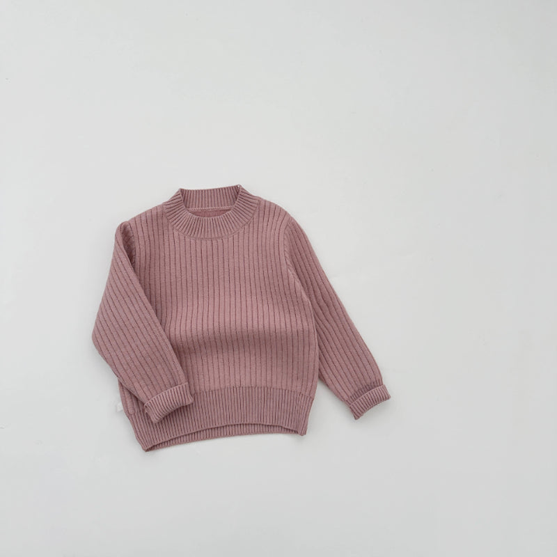 【BABY&KID】冬新作あったか無地ニットセーターSK103014