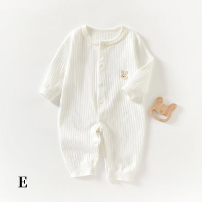 【BABY】北欧風うさぎアップリケ綿カバーオールSK104411