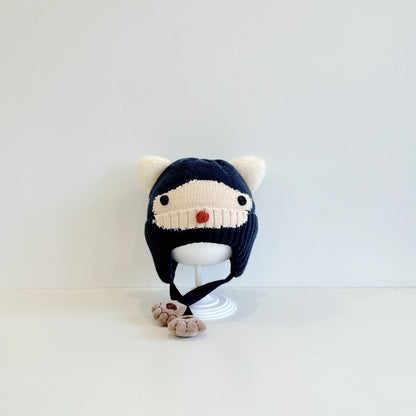 【HAT】フクロウ耳あて帽子SK101604