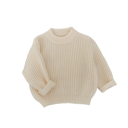 【BABY】キャンディカラー丸首ニットセーターSK100202