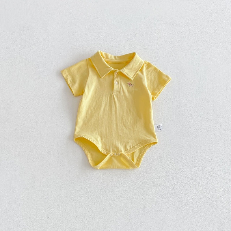 【BABY】夏新作カートゥーン刺繍ロンパースSK106517