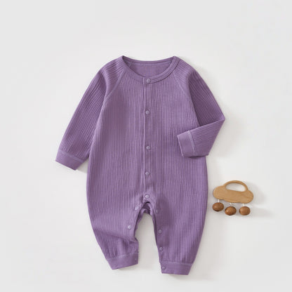 【BABY】北欧風無地やわらかカバーオールSK102619