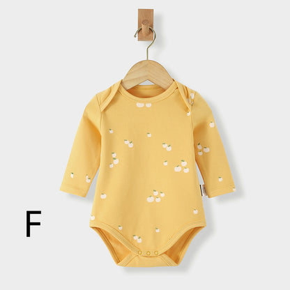 【BABY&KID】北欧風 長袖コットンロンパースSK012507