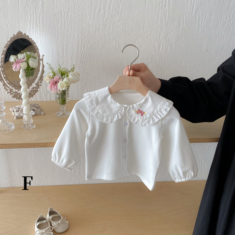 【BABY】襟付き刺繍長袖TシャツSK092314