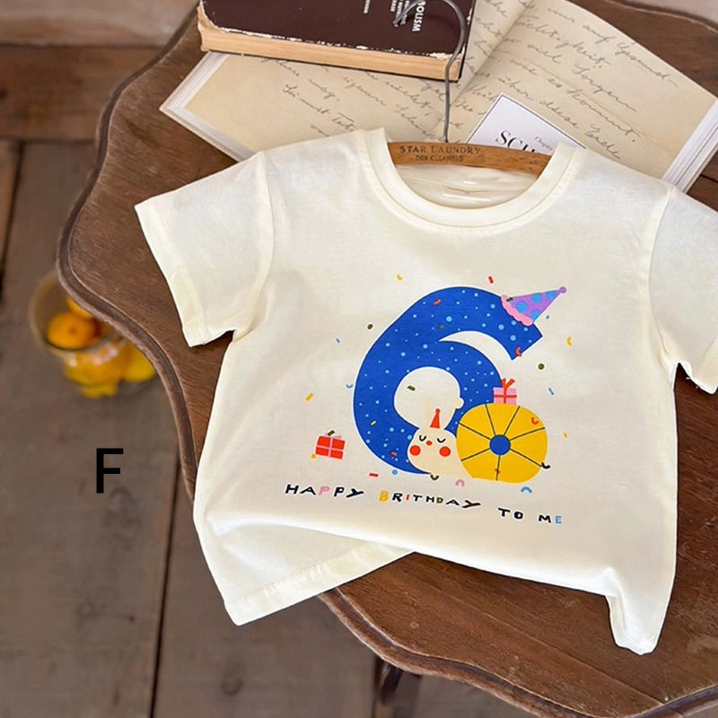 【BABY&KID】夏新作 コットンキャラクタープリント半袖TシャツSK091625