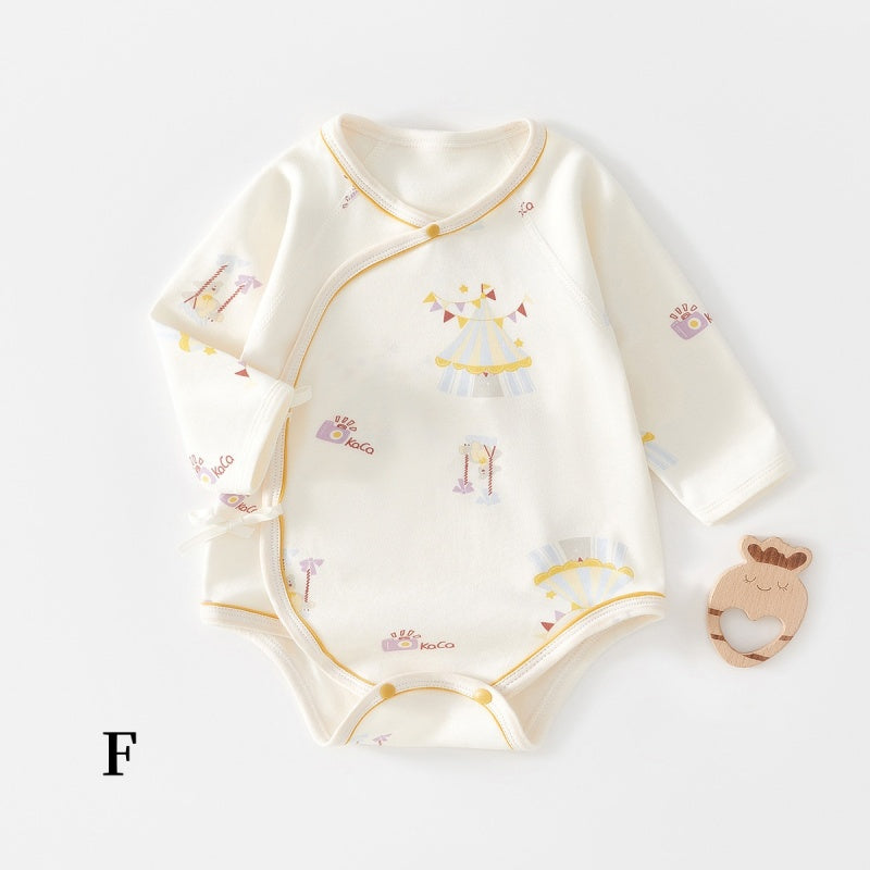 【BABY】北欧風フルーツ＆アニマル総柄ロンパースSK104408