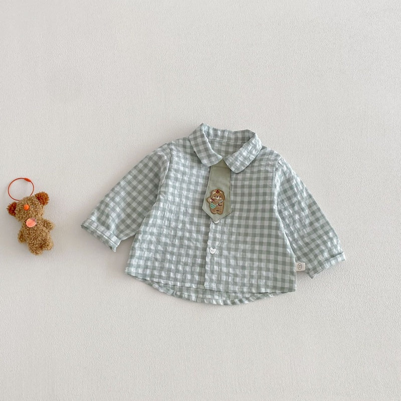 【BABY&KID】ツリー柄ロンT、襟付きシャツSK104112