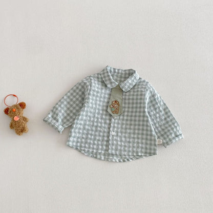 【BABY&KID】ツリー柄ロンT、襟付きシャツSK104112