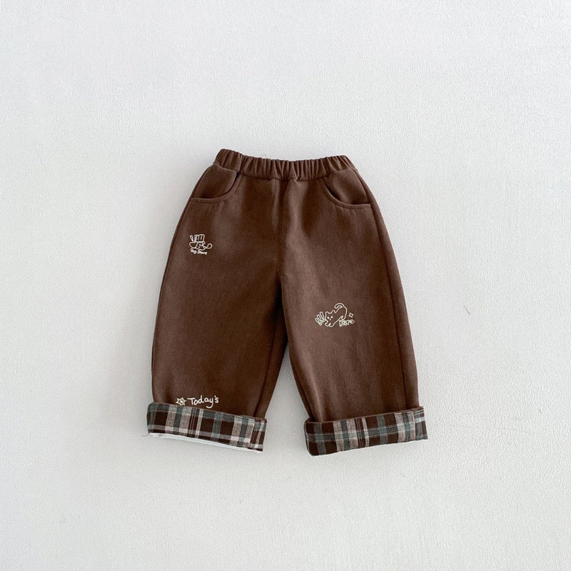 【BABY&KID】冬新作リバーシブル厚手ジャケット、折り返しパンツSK107715