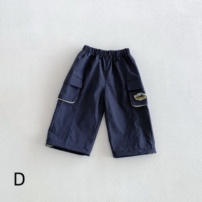 【BABY&KID】ワッペンマウンテンパーカー、カーゴパンツSK107214