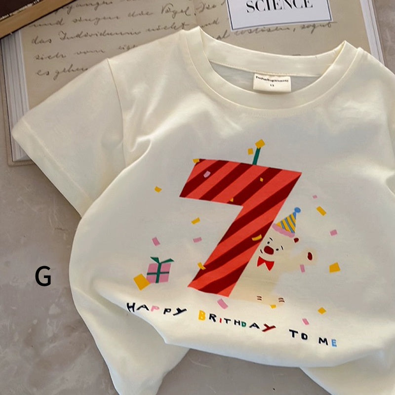 【BABY&KID】夏新作 コットンキャラクタープリント半袖TシャツSK091625