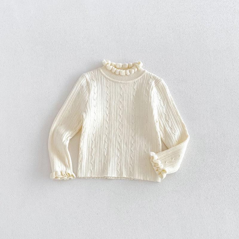 【BABY&KID】冬新作厚手フラワーワンピース、ハイネックニットSK107725