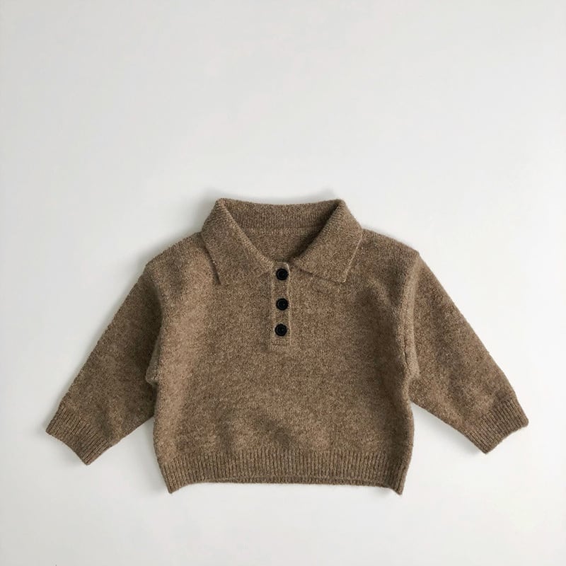 【BABY&KID】レトロくすみカラーニットセーター２色SK11374