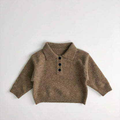 【BABY&KID】レトロくすみカラーニットセーター２色SK11374