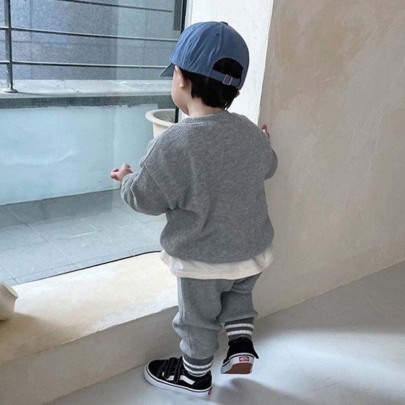【BABY&KID】韓国風ミニマリズムスウェットセット全６色SK11351