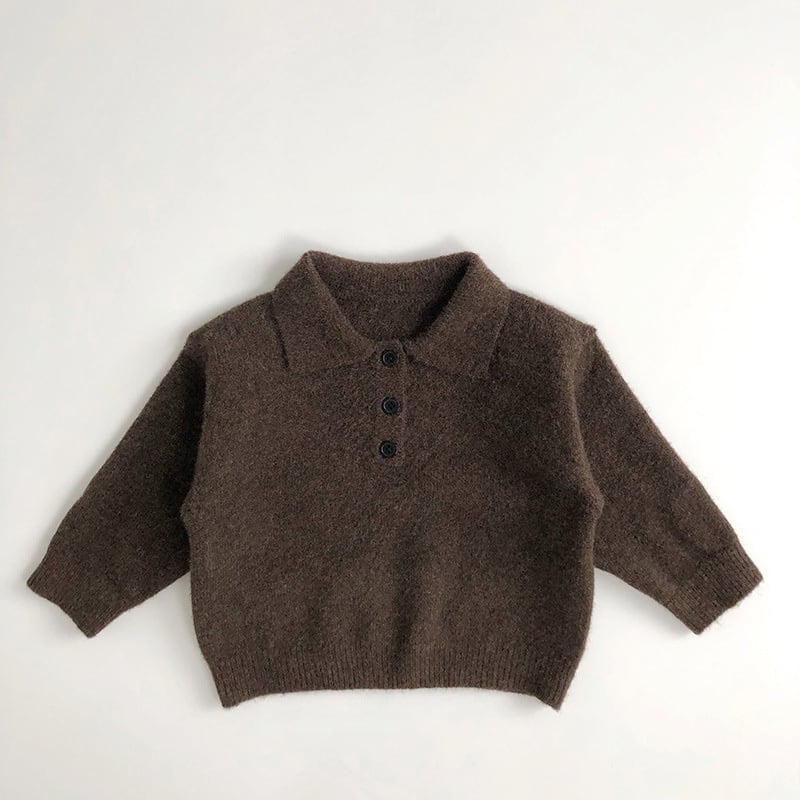 【BABY&KID】レトロくすみカラーニットセーター２色SK11374