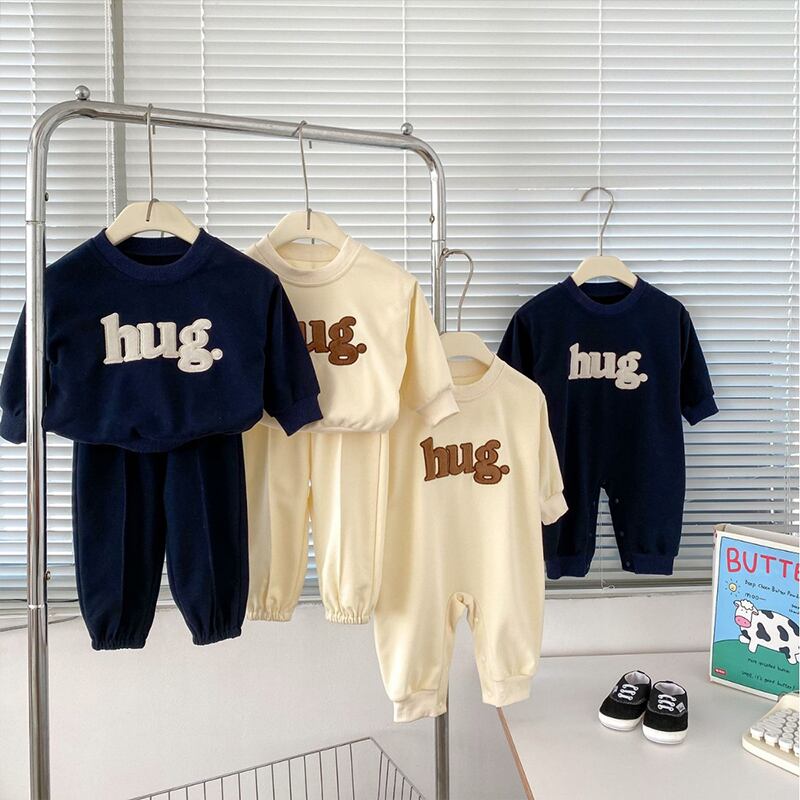 【BABY&KID】韓国風 HugセットアップSK030702