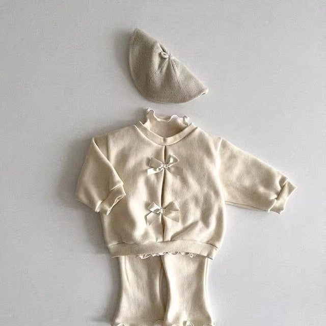 【BABY&KID】韓国風 可愛い蝶結びセットアップSK031305