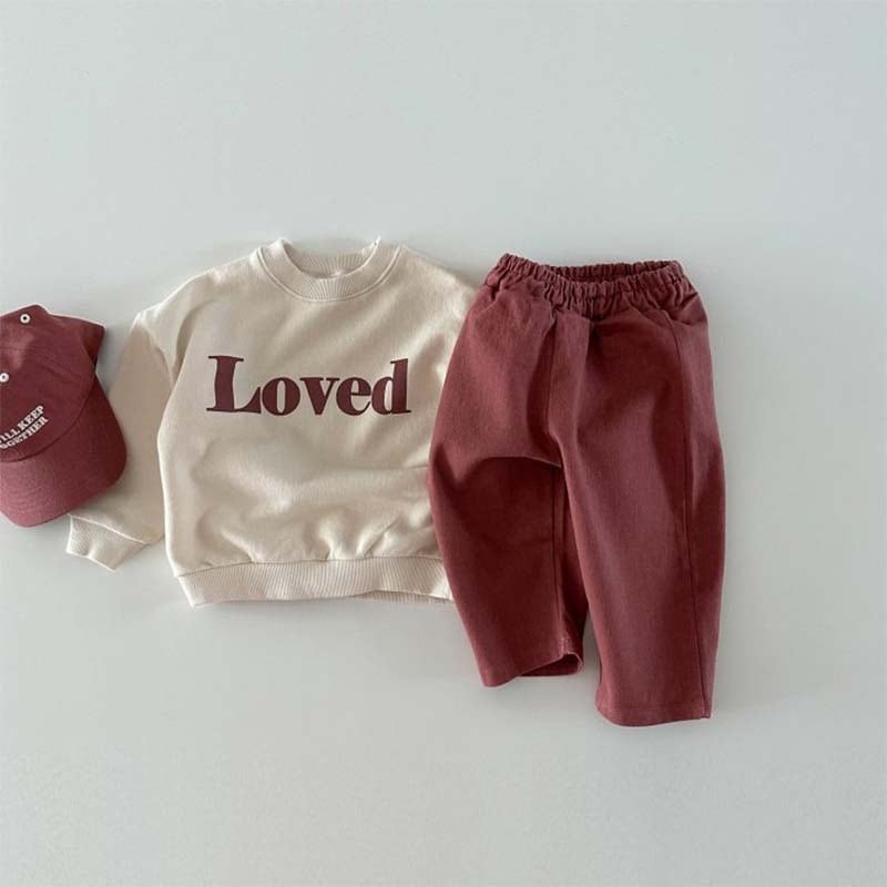 【BABY&KID】デザイン感ボーダー柄セットアップ　全2色SK11400