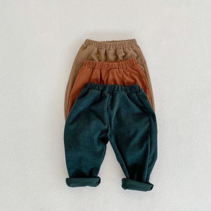 【BABY&KID】コーデュロイロールカラーセットアップSK031001