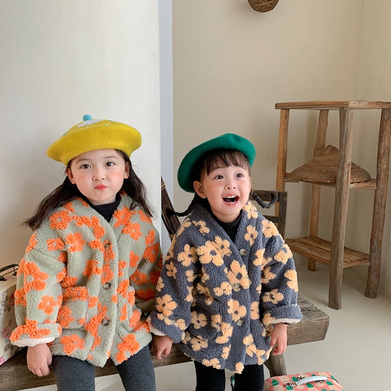【BABY&KID】冬新作韓国風さわやか花柄アウターSK11394