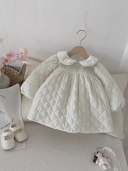【BABY&KID】可愛いプリンセス厚手ワンピースSK022405