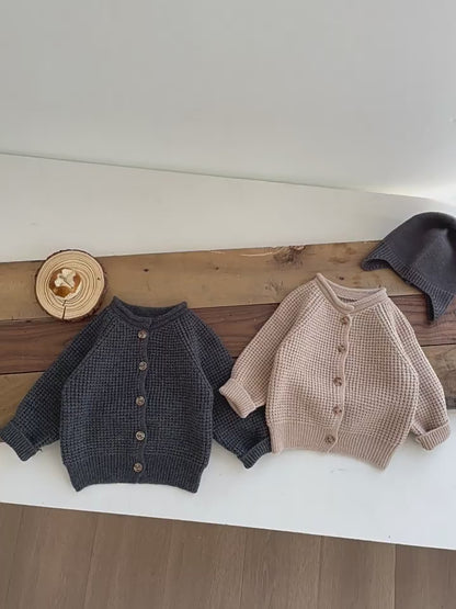 【BABY&KID】カジュアル無地カーディガンSK023008