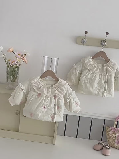 【BABY&KID】プリンセス襟暖かいアウターSK022401